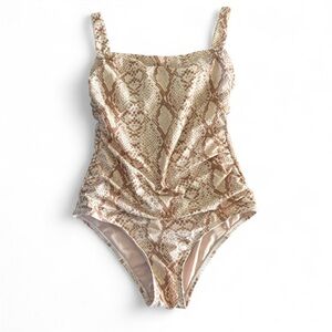 Snakeskin Print Swimsuit
